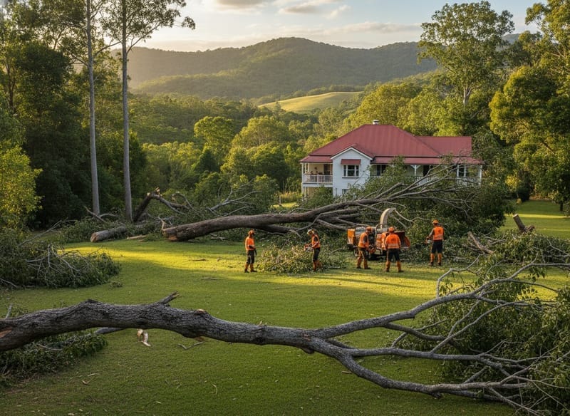 Storm Damage Tree Removal performed by Hills District Arborist in the Hills District